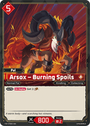 Image for Arsox – Burning Spoils (ETD01-005) (Trial Deck "Dawn of Palpagos Red・Blue") (ETD01) - Palworld Official Card Game