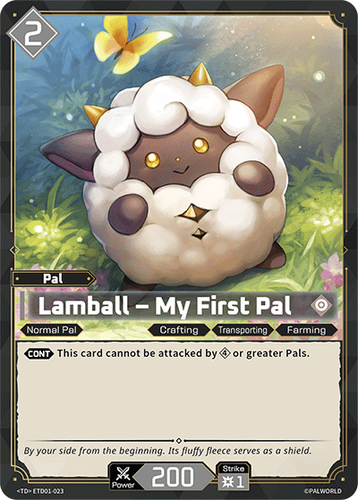 Image for Lamball – My First Pal (ETD01-023) (Trial Deck "Dawn of Palpagos Red・Blue") (ETD01) - Palworld Official Card Game