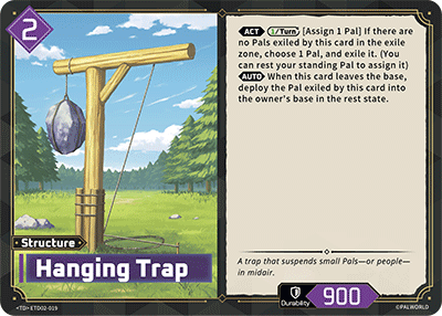 Image for Hanging Trap (ETD02-019) (Trial Deck "Dawn of Palpagos Green・Purple") (ETD02) - Palworld Official Card Game