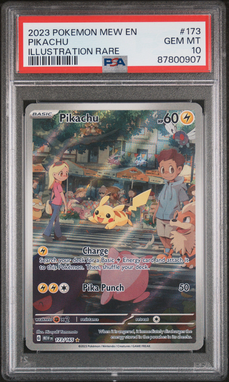 PSA 10 - PIKACHU ILLUSTRATION RARE 2023 POKEMON MEW EN-151