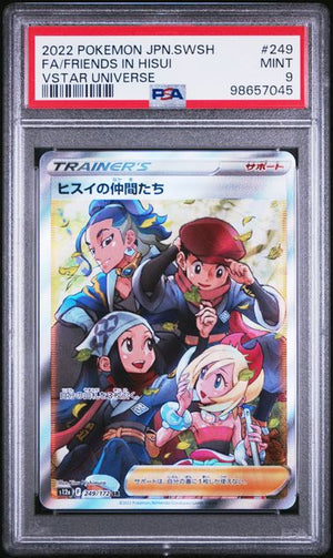 FA/FRIENDS IN HISUI VSTAR UNIVERSE 2022 POKEMON JAPANESE SWORD & SHIELD VSTAR UNIVERSE PSA 9