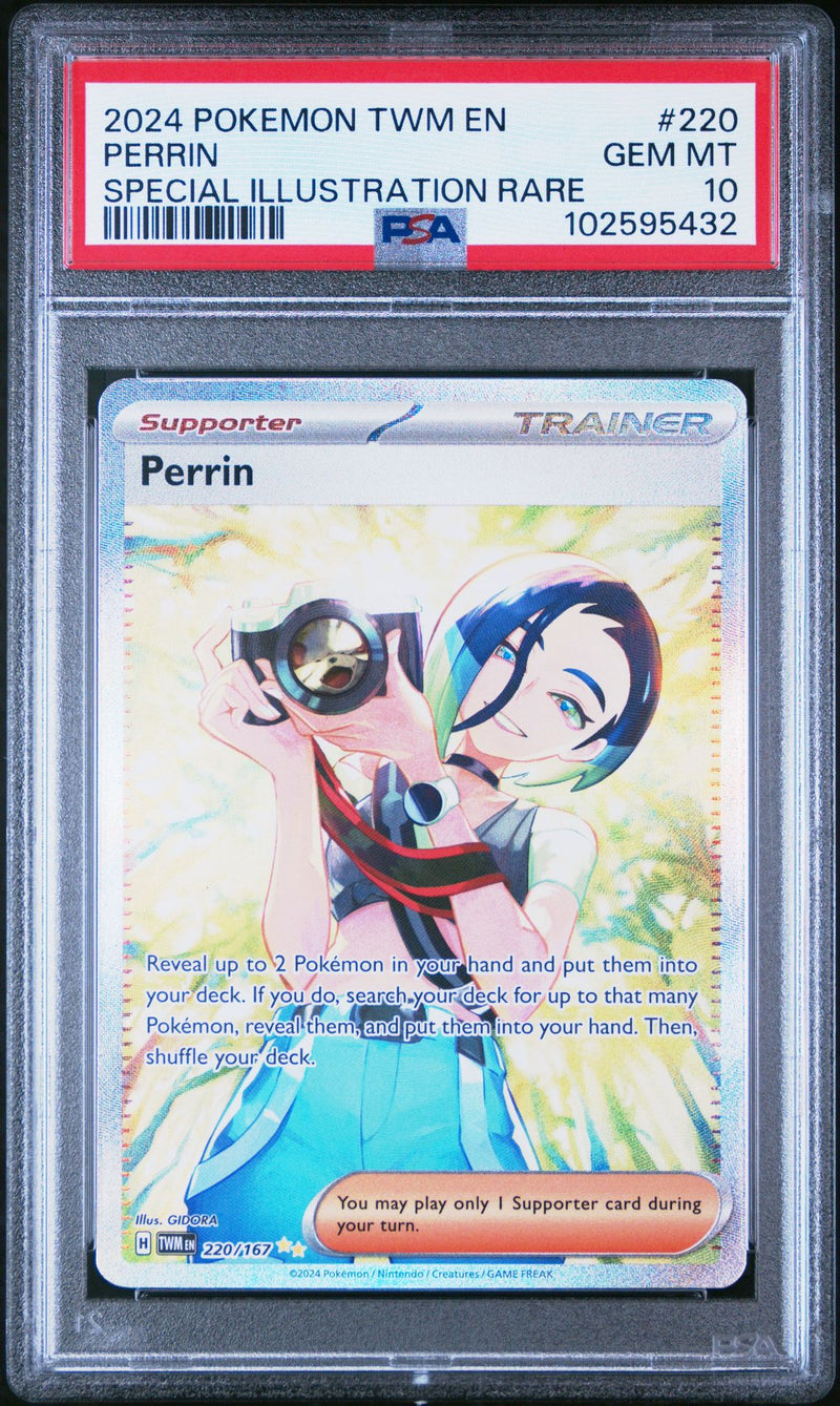 PSA 10 - PERRIN SPECIAL ILLUSTRATION RARE 2024 POKEMON TWM EN-TWILIGHT MASQUERADE PSA GEM MT 10