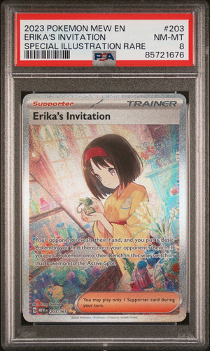 2023 POKEMON MEW EN-151 ERIKA'S INVITATION #203