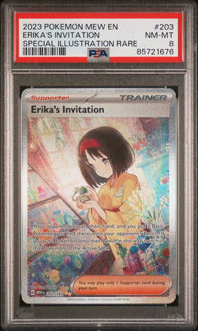 2023 POKEMON MEW EN-151 ERIKA'S INVITATION #203