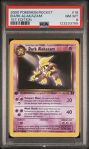 PSA 8 - DARK ALAKAZAM 1ST EDITION 2000 POKEMON ROCKET