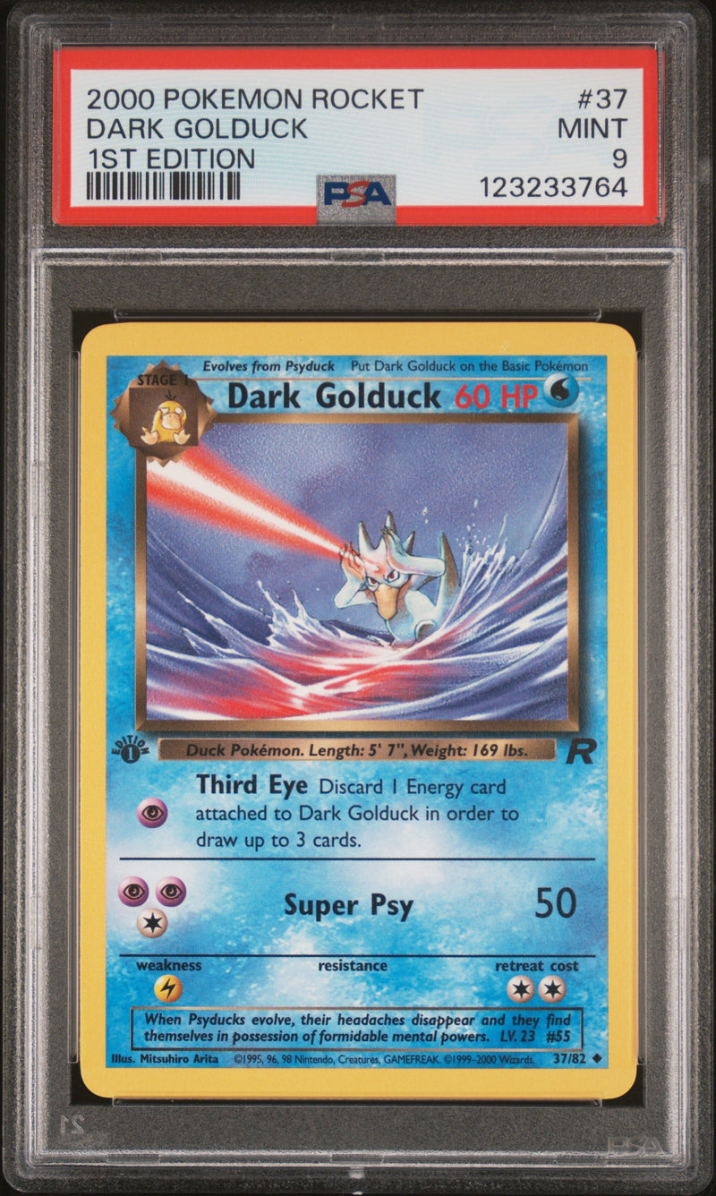 PSA 9 - DARK GOLDUCK 1ST EDITION 2000 POKEMON ROCKET