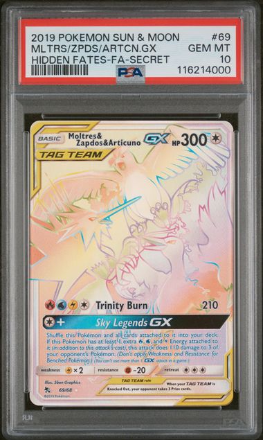 ***PSA 10*** 2019 POKEMON SUN & MOON HIDDEN FATES