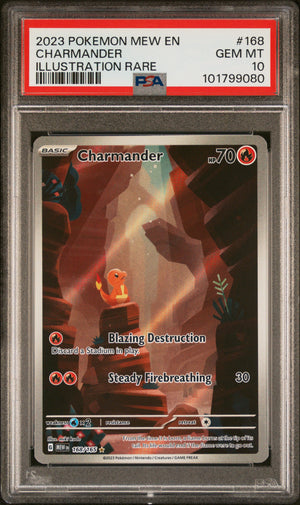 PSA 10 - CHARMANDER ILLUSTRATION RARE 2023 POKEMON MEW EN-151