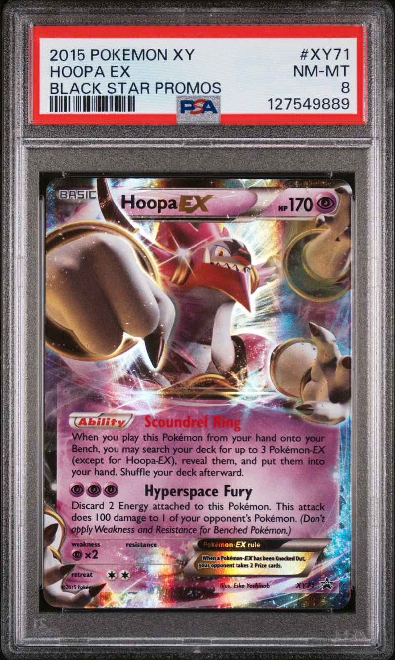 PSA 8 - HOOPA EX BLACK STAR PROMOS 2015 POKEMON XY BLACK STAR PROMOS