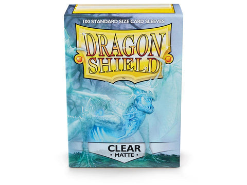 Dragon Shield - Standard Card Sleeves (100): MATTE CLEAR ANGROZH