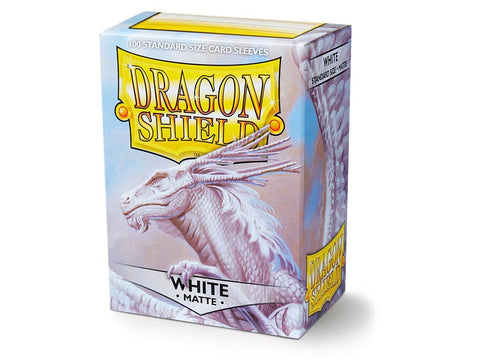 Dragon Shield - Standard Card Sleeves (100): MATTE WHITE BOUNTEOUS