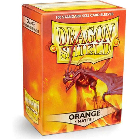 Dragon Shield - Standard Card Sleeves (100): MATTE ORANGE