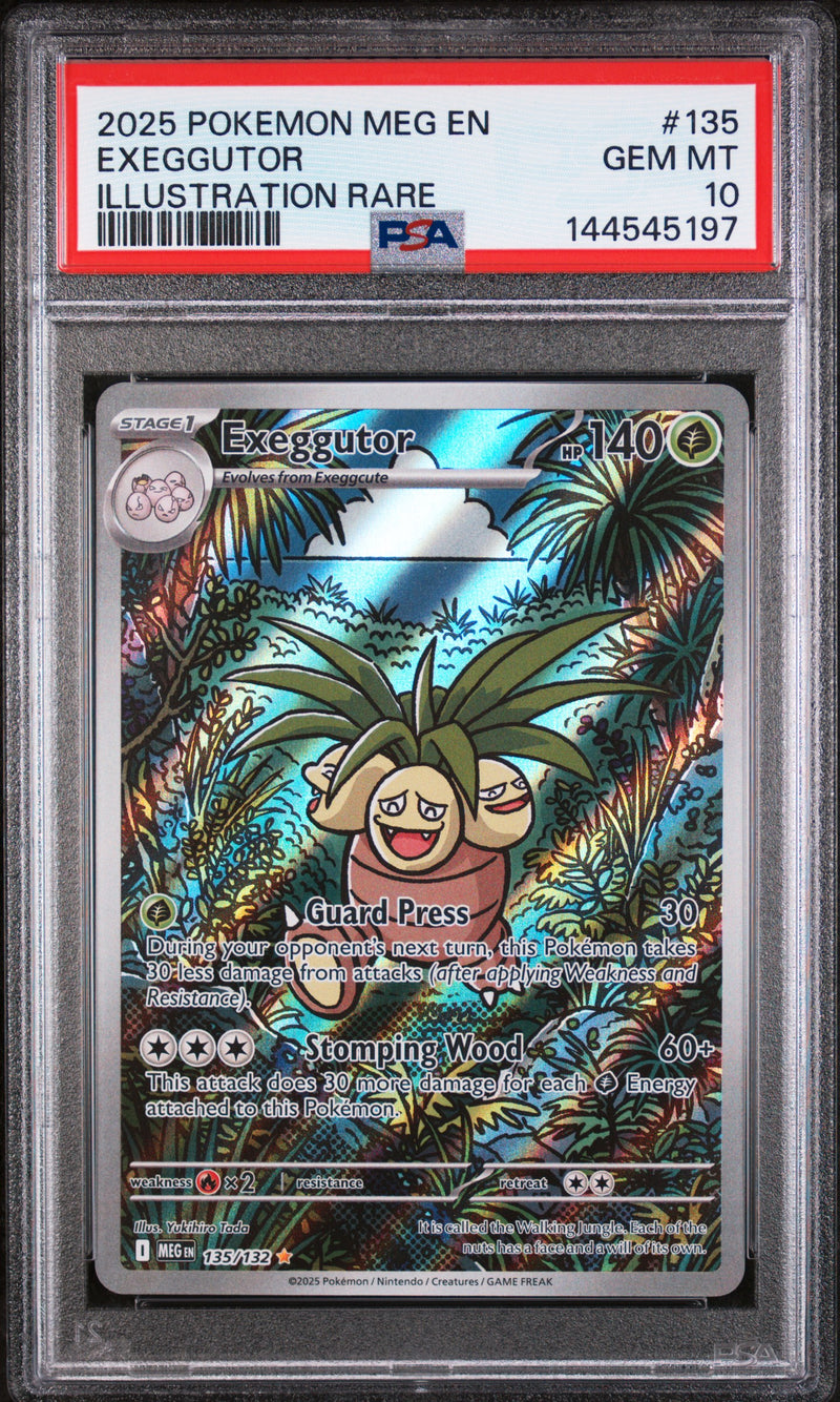 PSA 10 - EXEGGUTOR ILLUSTRATION RARE 2025 POKEMON MEG EN-MEGA EVOLUTION