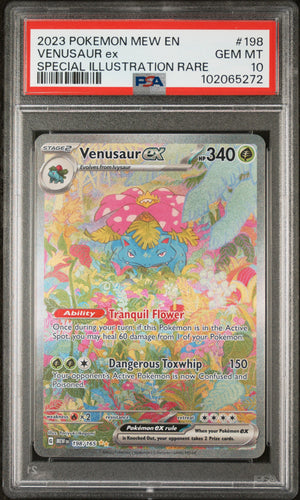 PSA 10 - VENUSAUR ex SPECIAL ILLUSTRATION RARE 2023 POKEMON MEW EN-151