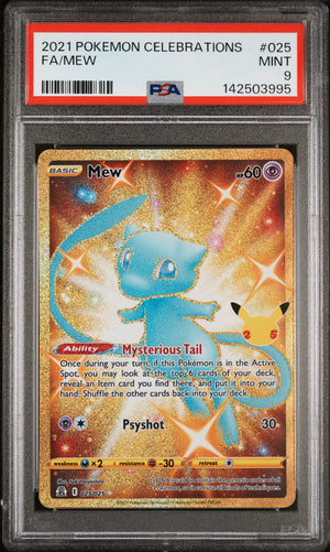 PSA 9 - FA/MEW 2021 POKEMON CELEBRATIONS