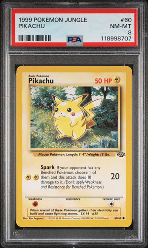 PSA 8 - PIKACHU 1999 POKEMON JUNGLE