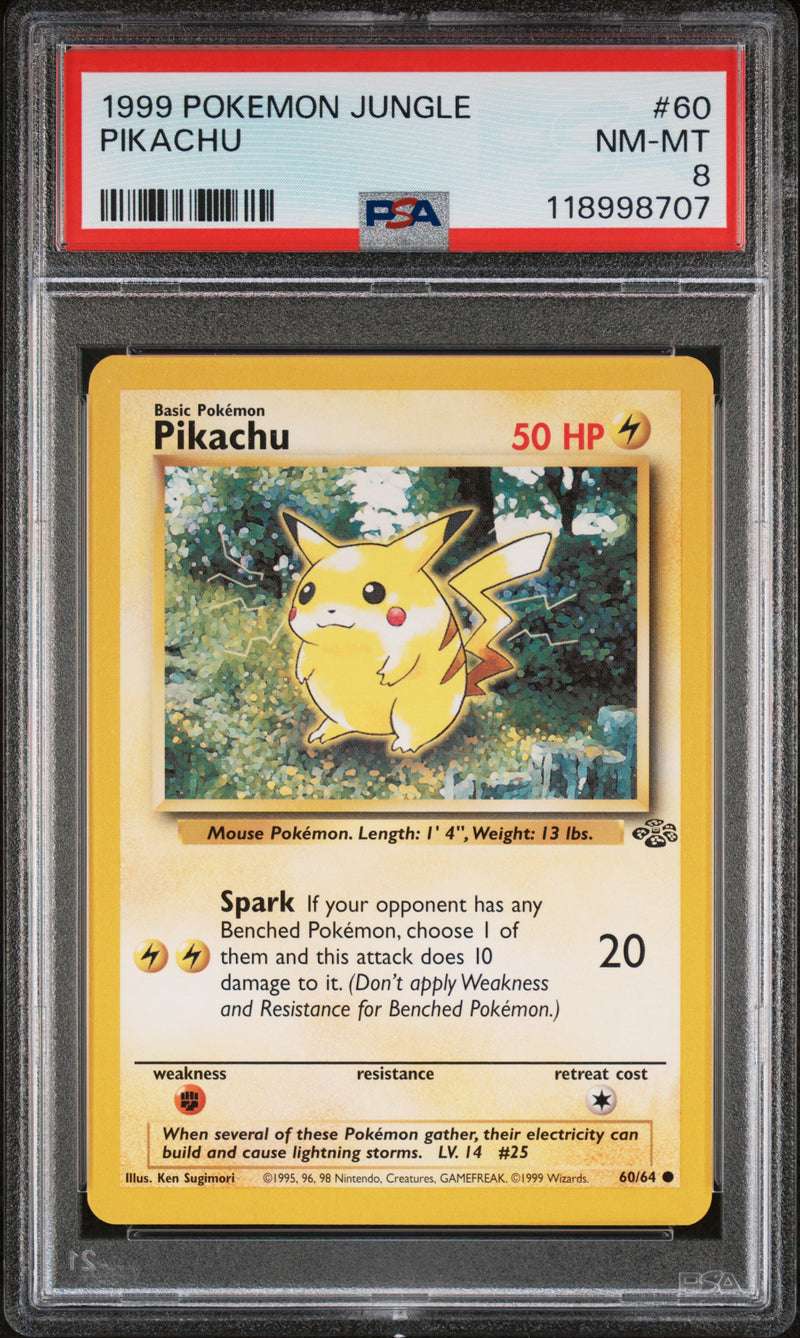 PSA 8 - PIKACHU 1999 POKEMON JUNGLE