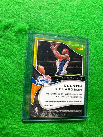 QUENTIN RICHARDSON PRIZM AUTO AIRBORNE 2019-20 CHRONICLES ROOKIES 06/10