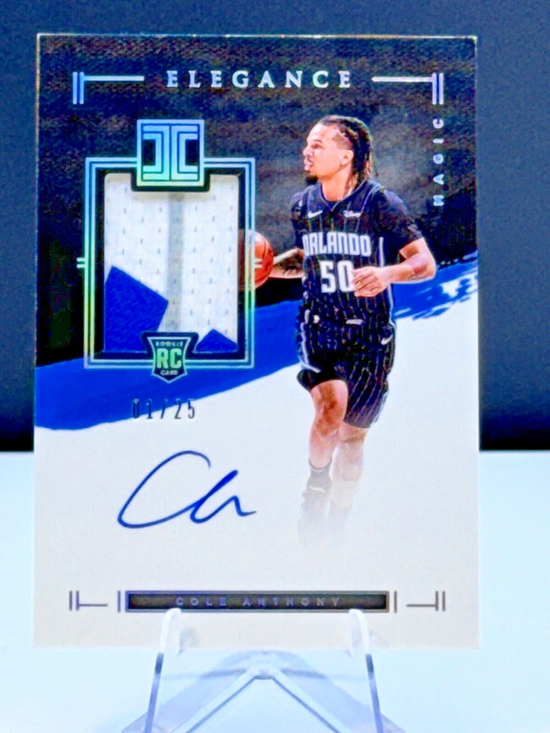 2020-21 Panini Impeccable Cole Anthony Rookie Patch Auto 13/25