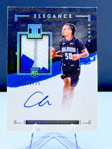 2020-21 Panini Impeccable Cole Anthony Rookie Patch Auto 13/25 #126