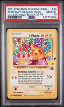 PSA 10 - BIRTHDAY PIKACHU-HOLO CLASSIC COLL-BLACK STAR 2021 POKEMON CELEBRATIONS CLASSIC COLLECTION